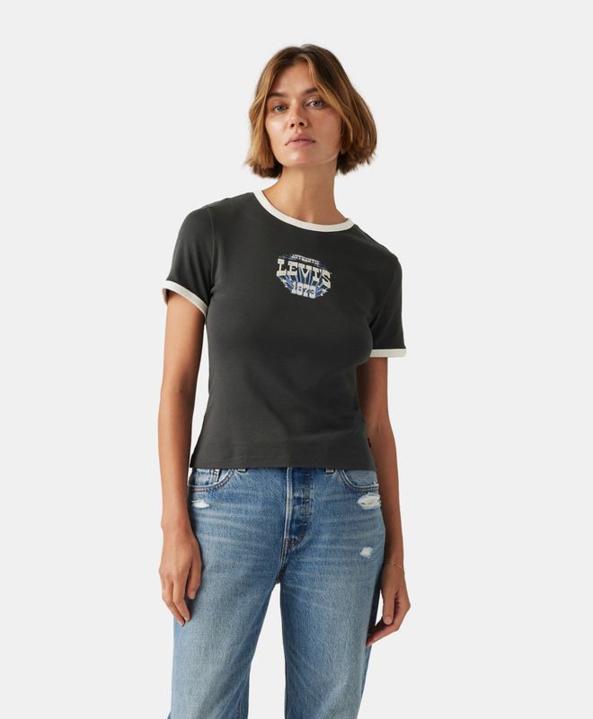 Polo Levi's Mujer Graphic Ringer Rickie