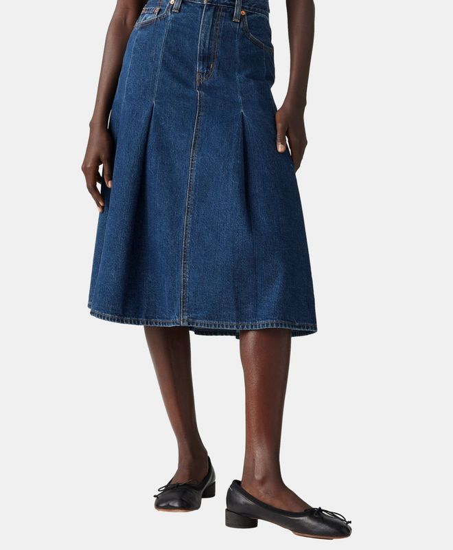 Falda Levi's Mujer Pleated Midi Skirt