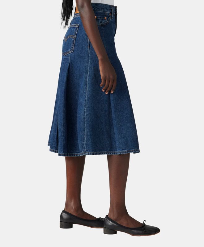 Falda Levi's Mujer Pleated Midi Skirt