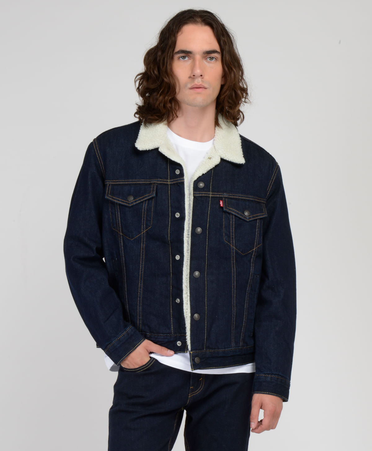 Levi's Chaquetas De Jean Con Peluche Chamarra Mezclilla Levis