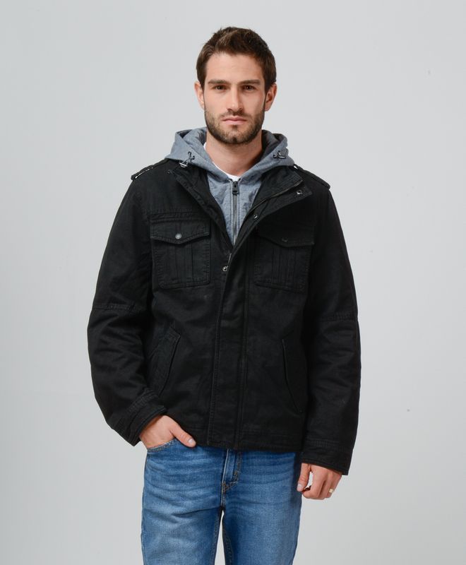 Casaca Levi's Hombre Cotton 4pkt Military W Sherpa Lining Remov Bib Hood