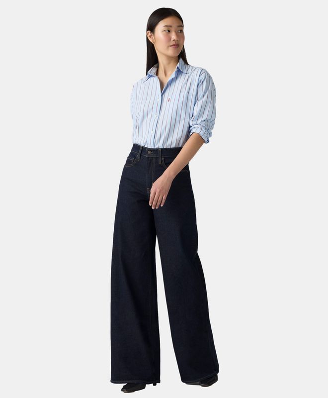 Levi's 728 Tailored HR Wide Leg Mosey Mid Stone, Mosey Mid Stone