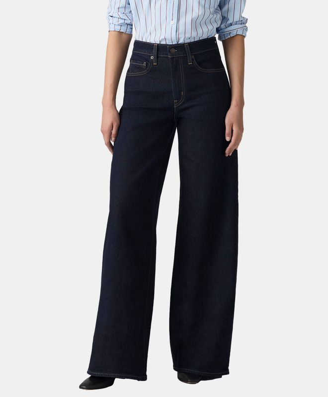 Levi's Jean 728 Taille Haute Wide Leg Tailored - Femme - Bleu