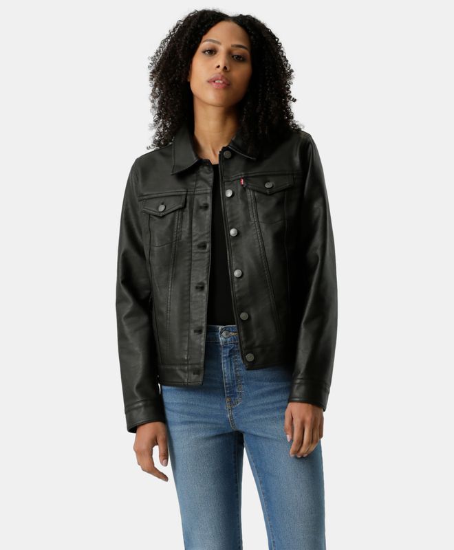 Casaca Mujer Levi's Faux Leather Trucker