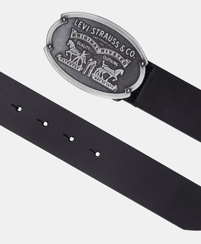Cinturón Hombre Levi's Billy Plaque Belt Regular Black