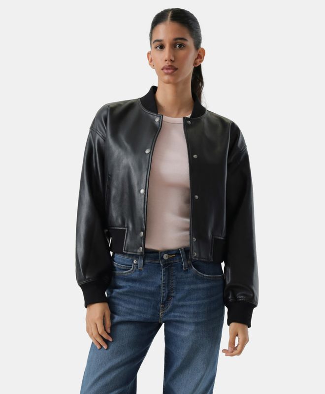 Casaca Mujer Levi's Cropped Varsity Bomber