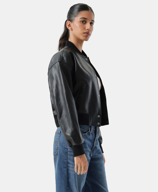 Casaca Mujer Levi's Cropped Varsity Bomber