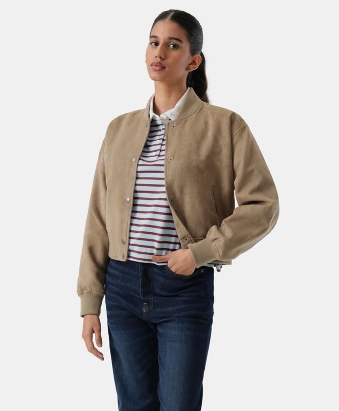 Casaca Mujer Levi's Cropped Varsity Bomber