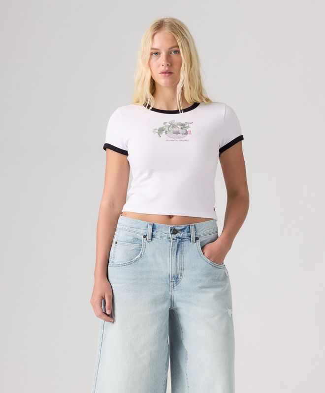 Polo Mujer Levi's Essential Baby Ringer Tee